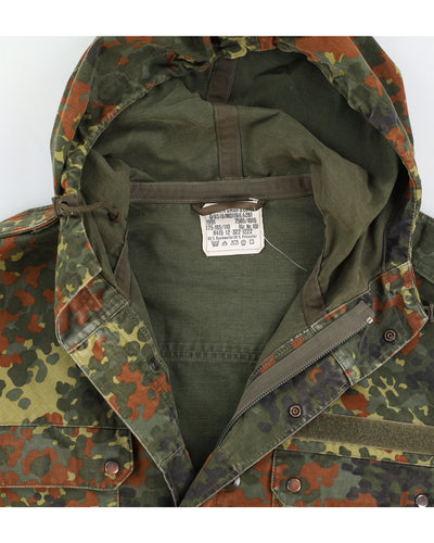 80s German Army Flecktarn Camo Parka - XL