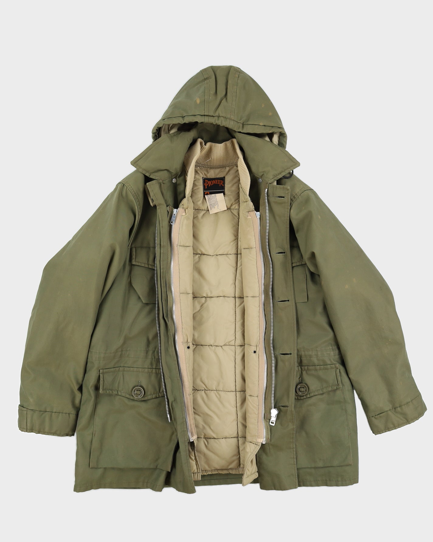 70s Canadian Outdoors/Hunting Parka &amp; Liner - XL