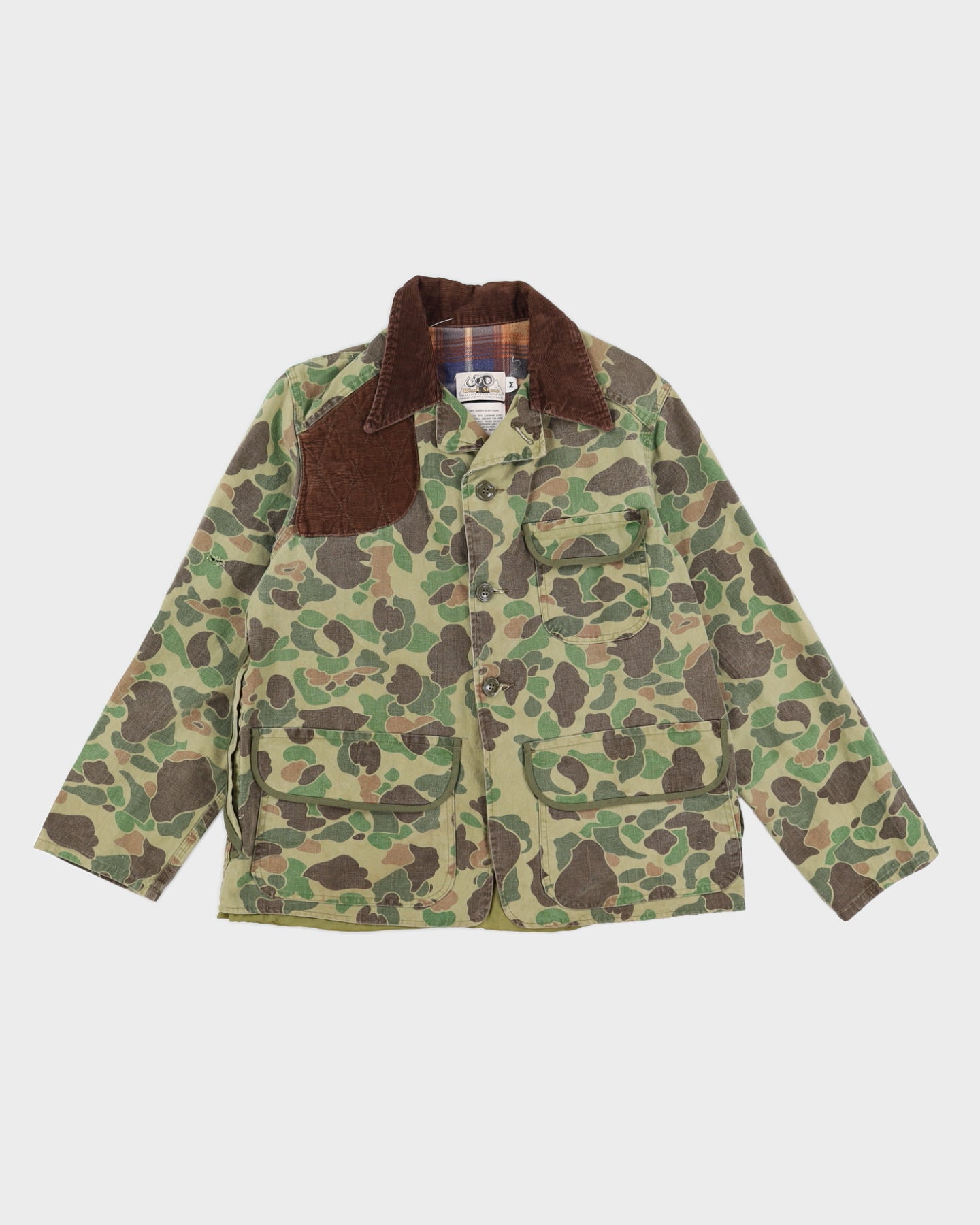 60s Duck Hunter Camo Hunting Jacket - M – Rokit