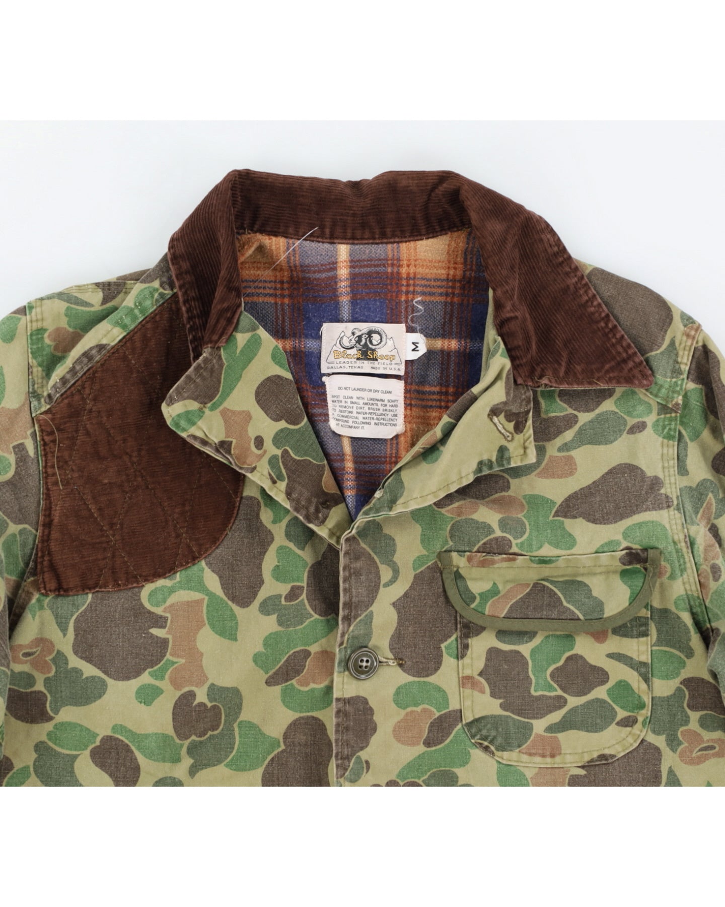 60s Duck Hunter Camo Hunting Jacket - M – Rokit