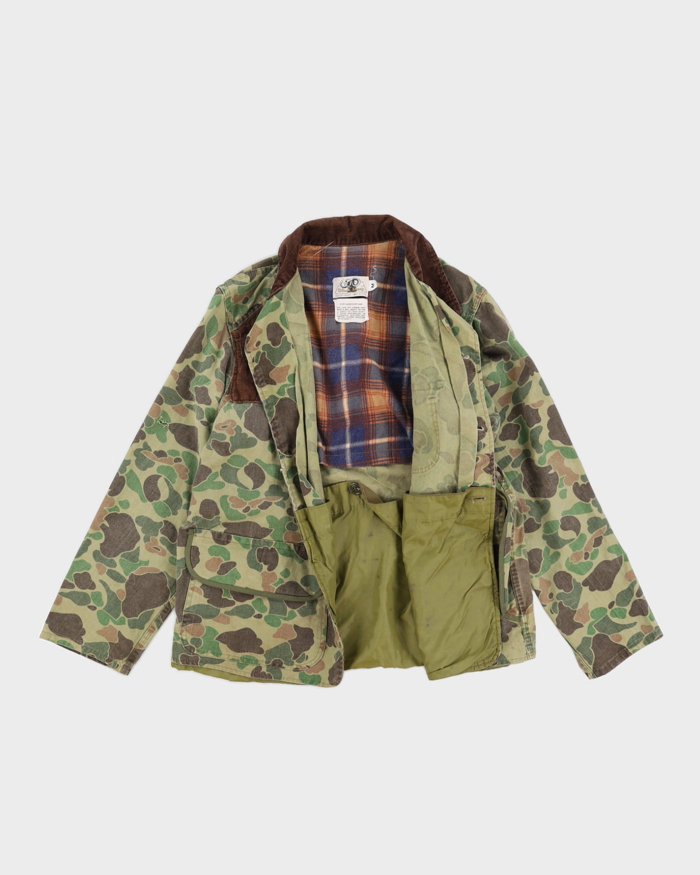 60s Duck Hunter Camo Hunting Jacket - M