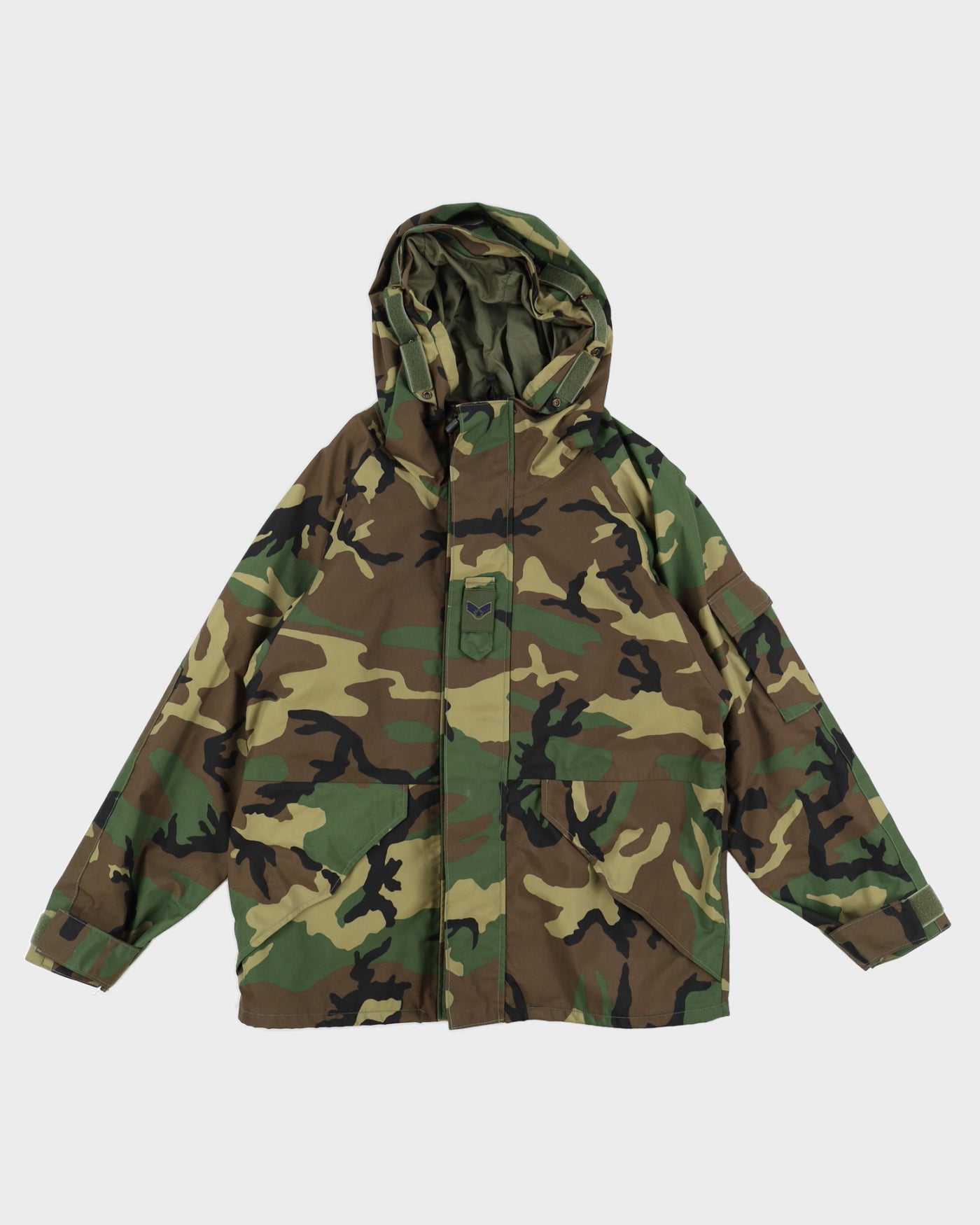 90s Woodland Camo Gore-Tex Parka - L