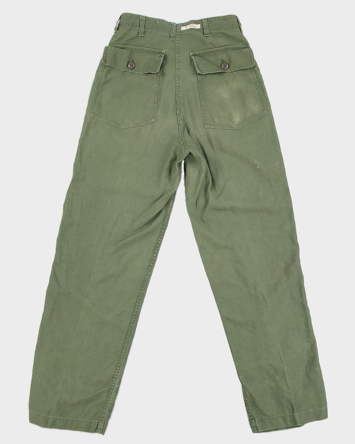 60s US Army OG-107 Sateen Trousers - 28x32