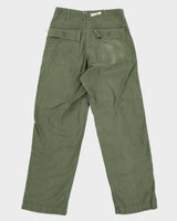 60s US Army OG-107 Sateen Trousers - 30x31