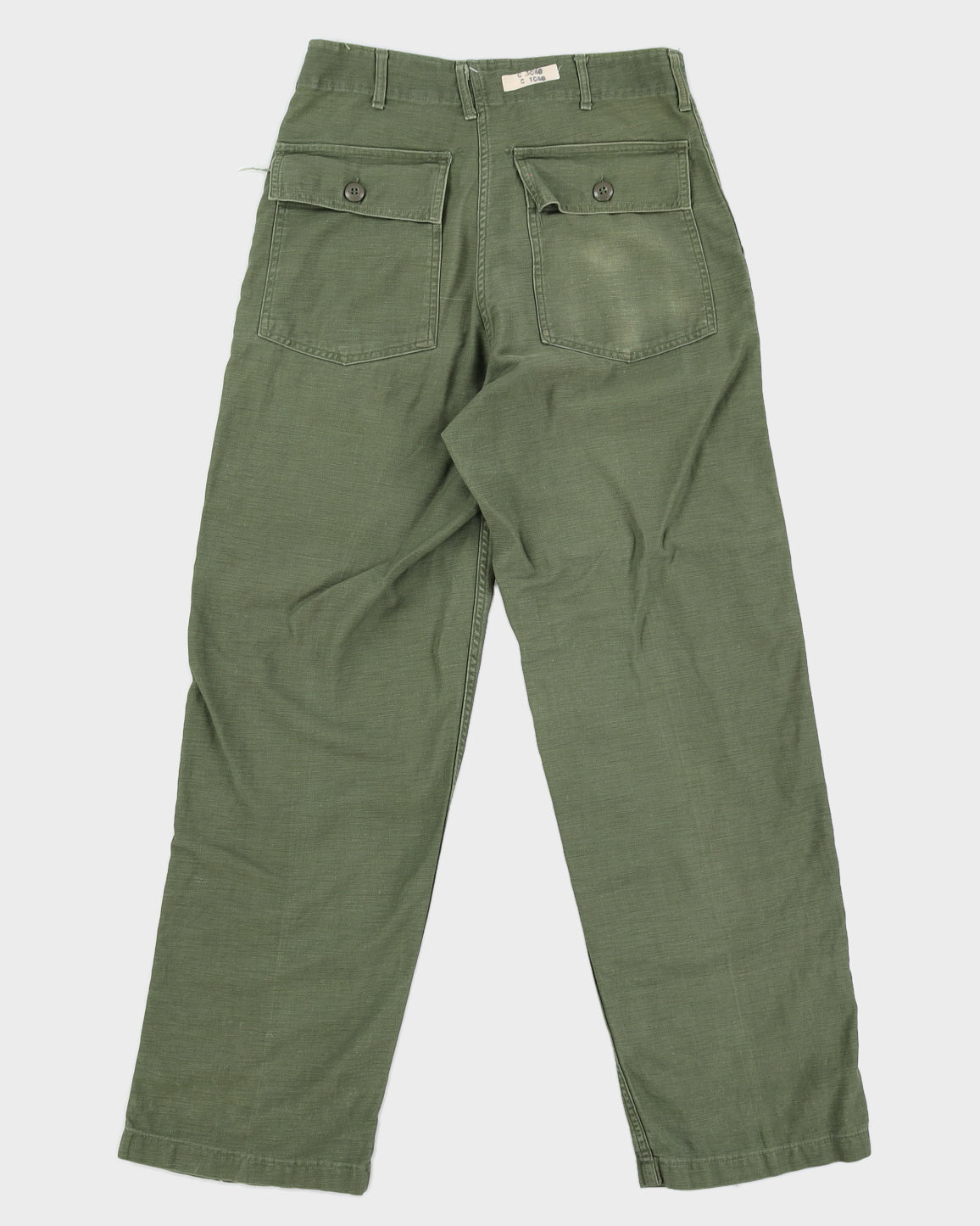 60s US Army OG-107 Sateen Trousers - 30x31