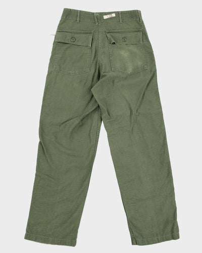 60s US Army OG-107 Sateen Trousers - 30x31