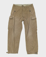 80s East German Rain Camo Combat Trousers - W34 L28
