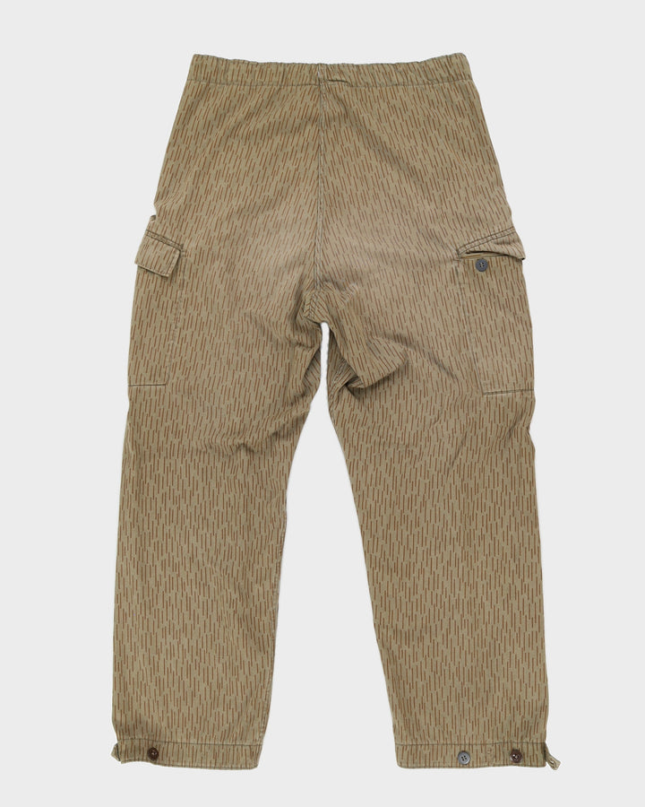 80s East German Rain Camo Combat Trousers - W34 L28