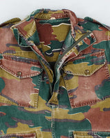 70s Belgian Jigsaw Camo Smock Large