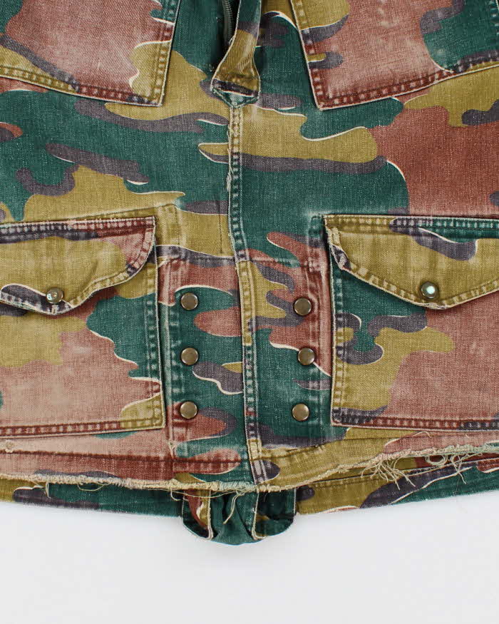 70s Belgian Jigsaw Camo Smock Large