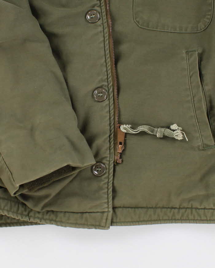 70s US Navy Deck Jacket Large