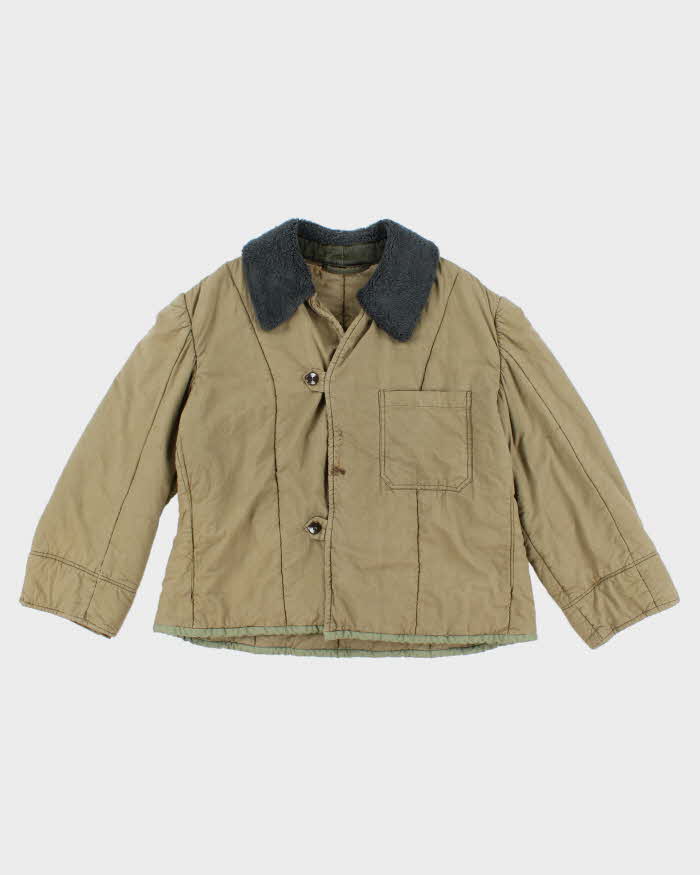 80s Bulgarian Quilted Jacket Small