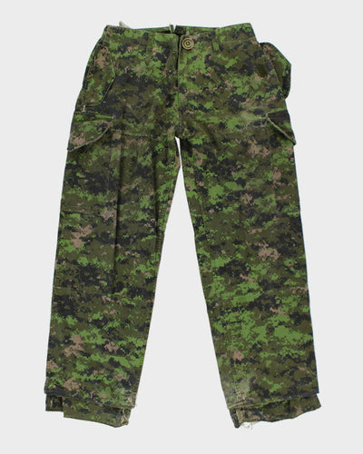 Vintage Military Digital Camo Cargo Trousers - W30 L28