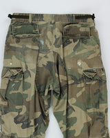 Vintage 90's Military Woodland Camo Cargo Trousers - W29 L32