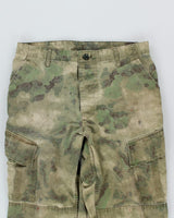 Vintage 90's Military Green Woodland Splatter Cargo Trousers - W30 L34
