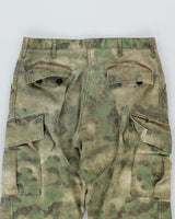 Vintage 90's Military Green Woodland Splatter Cargo Trousers - W30 L34