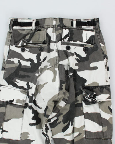 Vintage Military Snow Camo Cargo Trousers - W30 L26