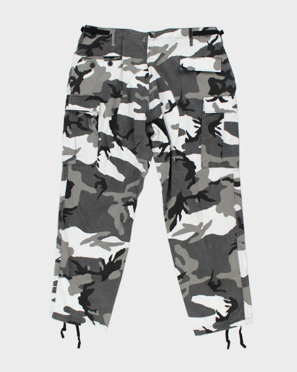 Vintage Military Propper Snow Camo Cargo Trousers - W31 L40