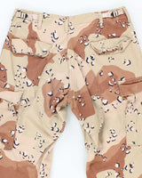 Vintage 90's Desert Chocolate Chip Camo Military Cargo Trousers - W32 L28
