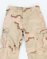 Vintage 90's Desert Camo Military Cargo Trousers - W26 L27