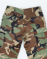 Vintage 90's Woodland Camouflage Military Cargo Trousers - W35 L31