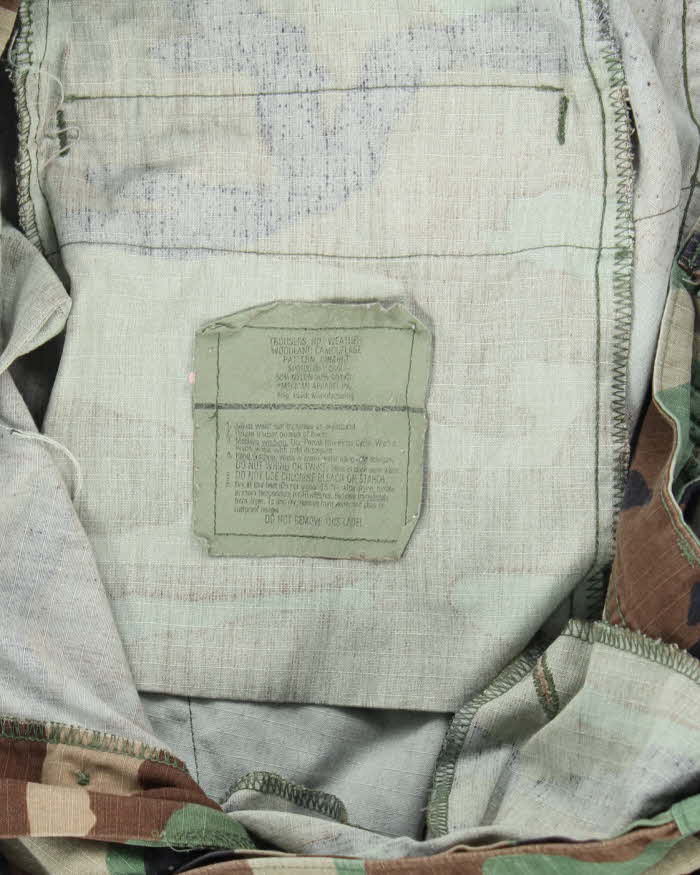 Vintage 90's Woodland Camouflage Military Cargo Trousers - W30 L30