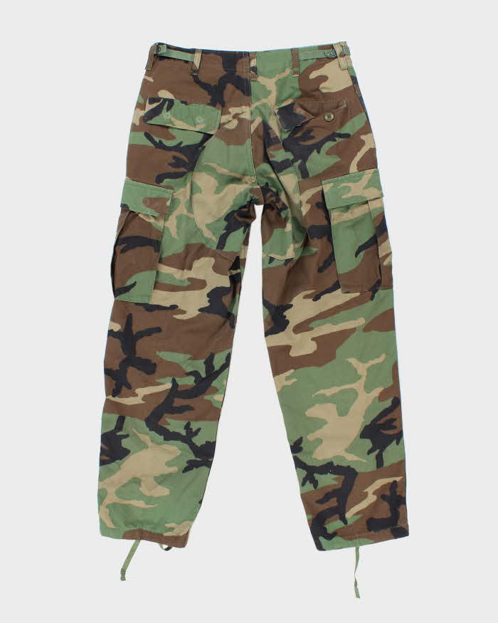 Vintage 90's Woodland Camouflage Military Cargo Trousers - W30 L29
