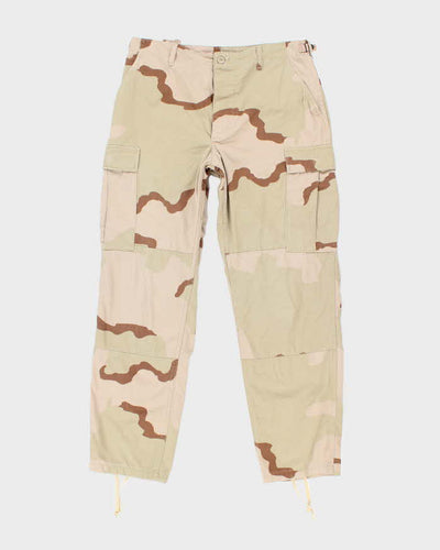 Vintage 90's Desert Camouflage Military Cargo Trousers - W34 L30