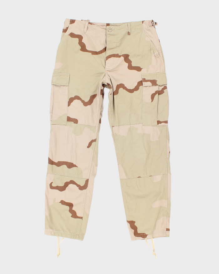 Vintage 90's Desert Camouflage Military Cargo Trousers - W34 L30