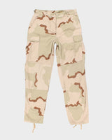 Vintage 90's Desert Camouflage Military Cargo Trousers - W32 L32