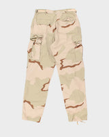 Vintage 90's Desert Camouflage Military Cargo Trousers - W32 L32