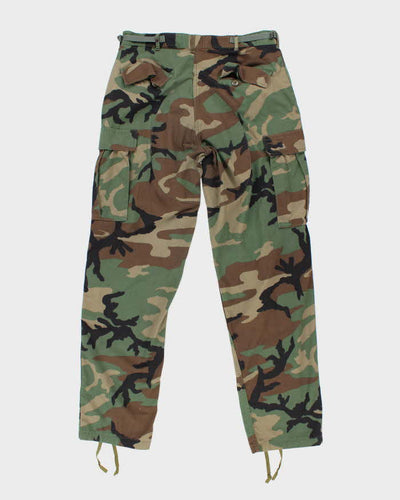 Vintage 90's Woodland Camouflage Military Cargo Trousers - W32 L32