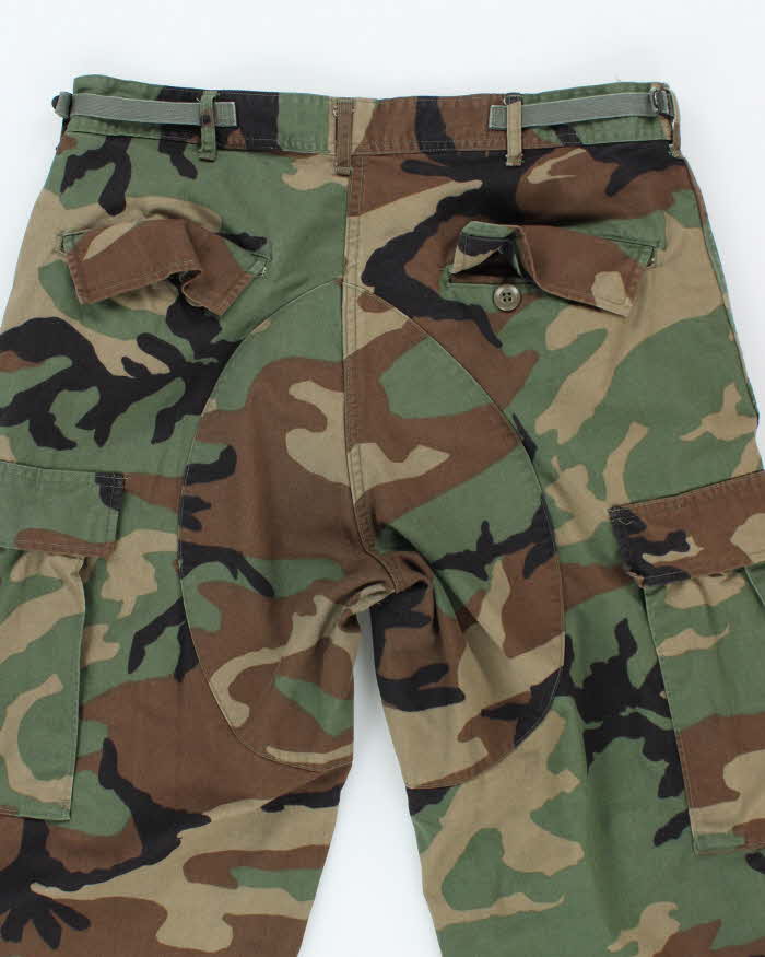 Vintage 90's Woodland Camouflage Military Cargo Trousers - W32 L32