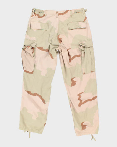 Vintage 90's Desert Camouflage Military Cargo Trousers - W32 L28