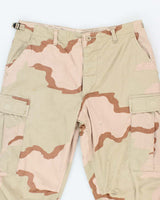 Vintage 90's Desert Camouflage Military Cargo Trousers - W32 L28