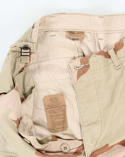 Vintage 90's Desert Camouflage Military Cargo Trousers - W32 L28