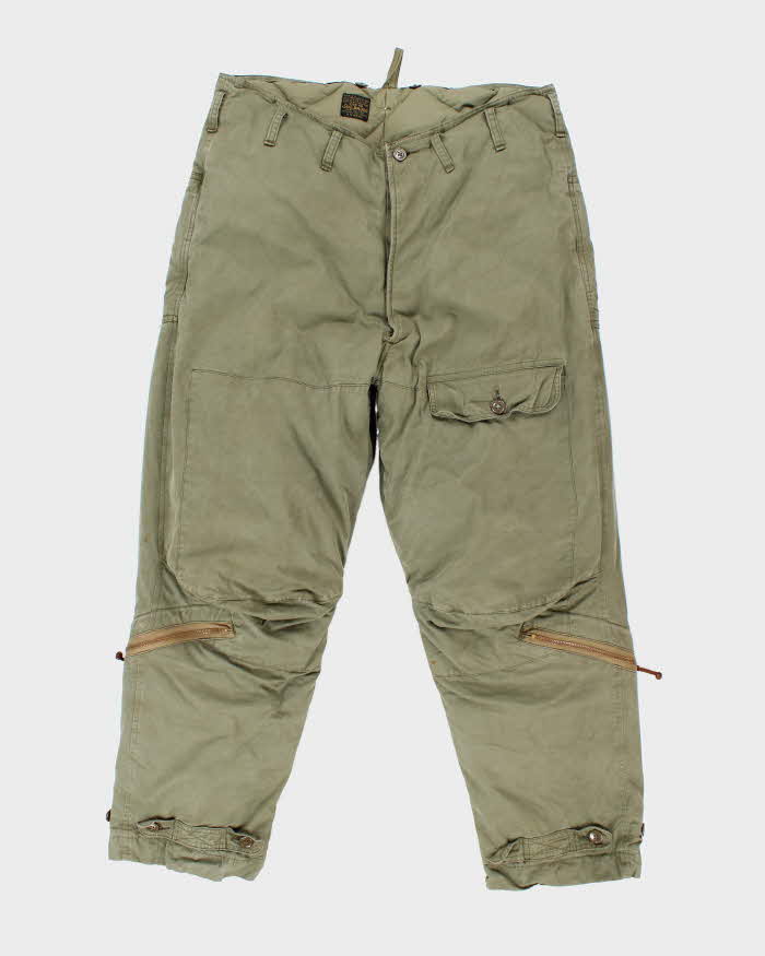 40s Vintage WW2 A-8 Flying Trousers - 38x29