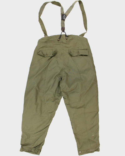 40s Vintage WW2 Flying Trousers & Suspenders - 40x33
