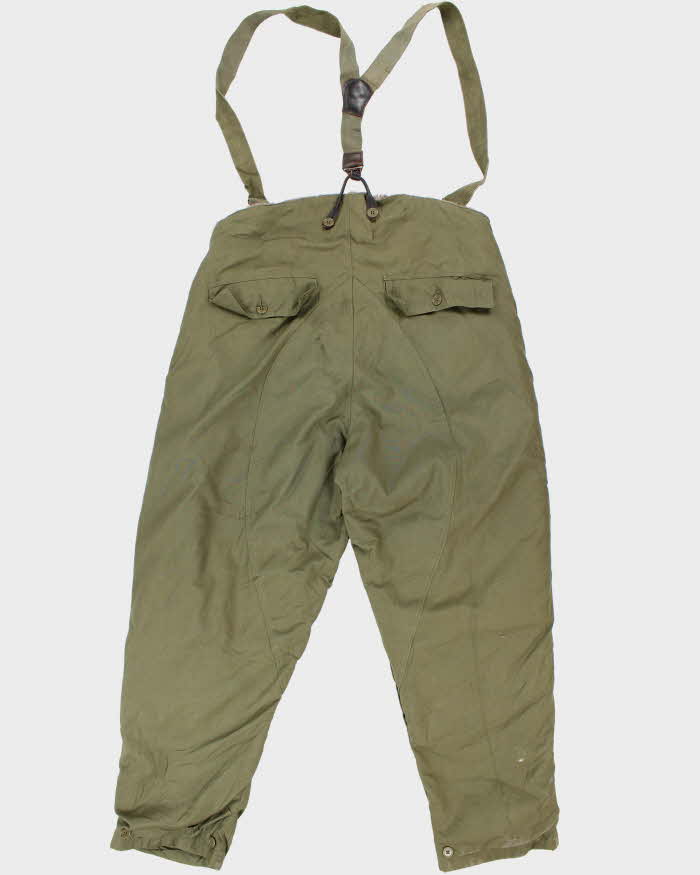 40s Vintage WW2 Flying Trousers & Suspenders - 40x33