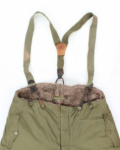 40s Vintage WW2 Flying Trousers & Suspenders - 40x33