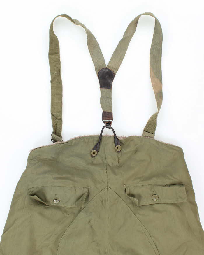 40s Vintage WW2 Flying Trousers & Suspenders - 40x33