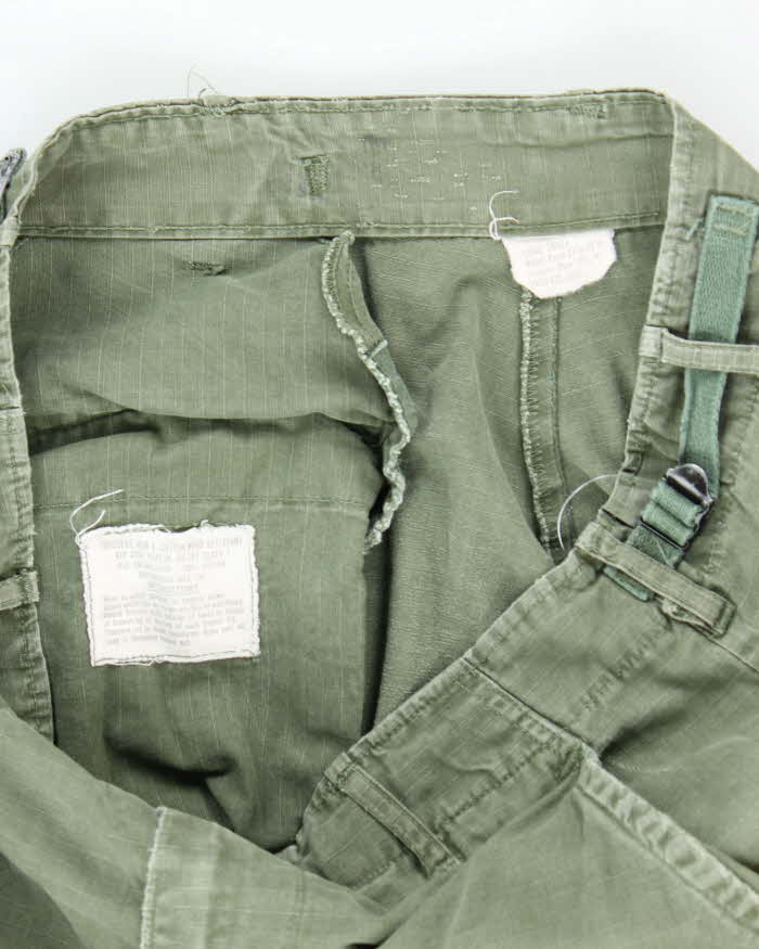 60s Vintage Vietnam War Jungle Trousers - 30x33