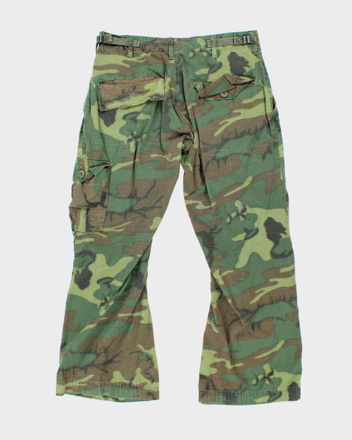 60s Vintage Vietnam War ERDL Camo Jungle Trousers - 30x25
