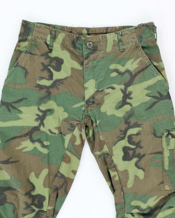 60s Vintage Vietnam War ERDL Camo Jungle Trousers - 30x25