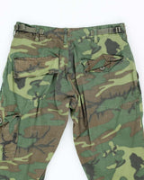 60s Vintage Vietnam War ERDL Camo Jungle Trousers - 30x25