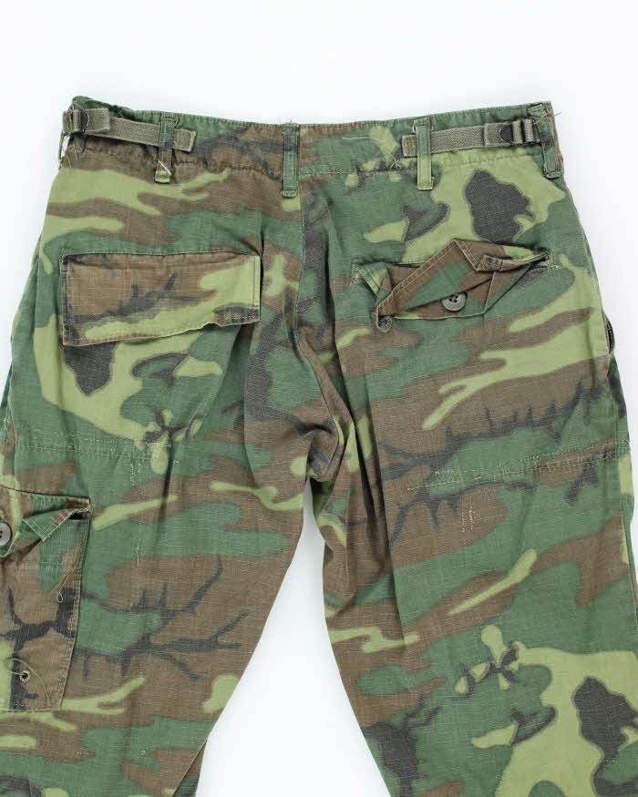 60s Vintage Vietnam War ERDL Camo Jungle Trousers - 30x25