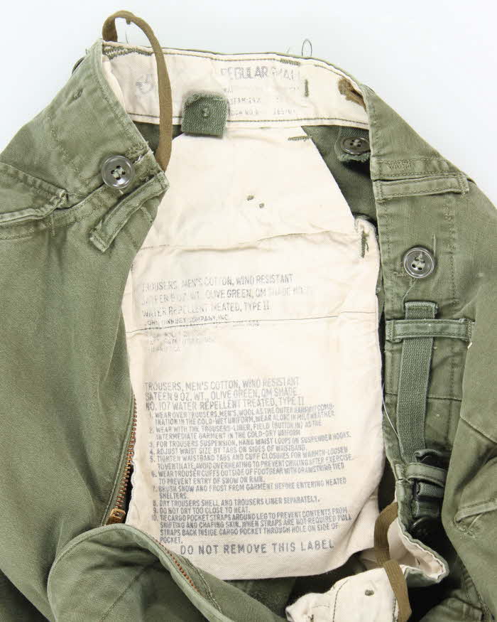 50s Vintage M51 Cold Weather Trousers - 30x28