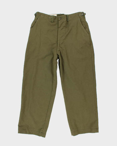50s Vintage M51 Wool Trousers - 34x24