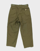 50s Vintage M51 Wool Trousers - 34x24