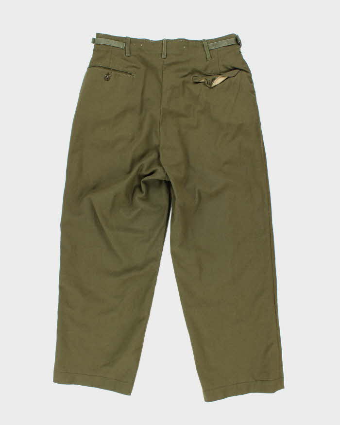 50s Vintage M51 Wool Trousers - 34x24